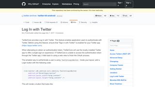
                            5. Log In with Twitter · twitter/twitter-kit-android Wiki · GitHub