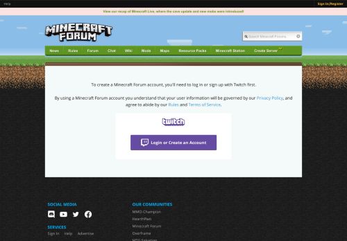 
                            1. Log in with your Curse username - Minecraft Forum