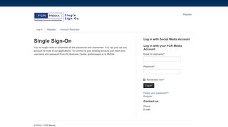 
                            1. Log in with your FCR Media Account