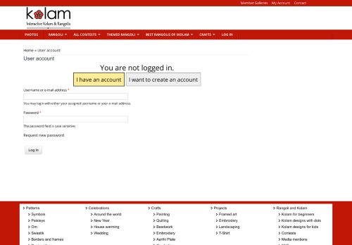 
                            1. Log in | www.iKolam.com