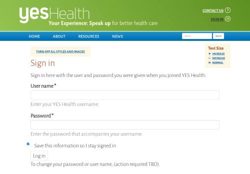 
                            13. Log in | YES Health