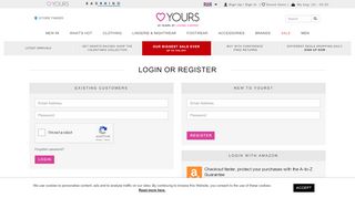 
                            1. Log in - Yours Clothing