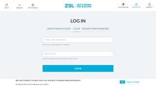 
                            6. Log in | ZSL Shop