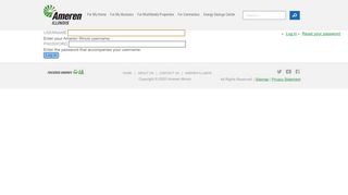 
                            5. Log in(active tab) - | Ameren Illinois