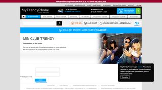 
                            1. Log ind | Din Club Trendy profil hos MyTrendyPhone