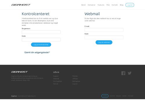 
                            4. Log ind - Gigahost