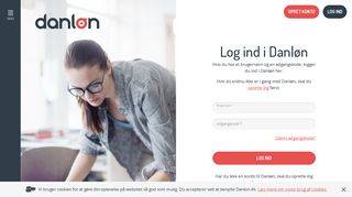 
                            1. Log ind i Danløn - Lønsystem til mindre virksomheder