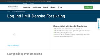 
                            10. Log ind i Mit Danske Forsikring | Privat