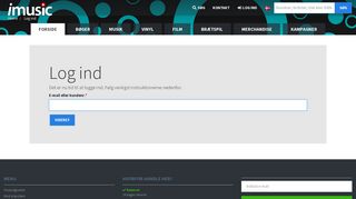 
                            1. Log ind - imusic.dk