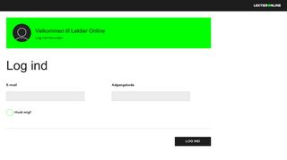 
                            3. Log ind - Lektier Online