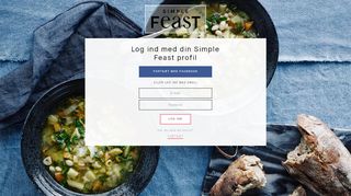 
                            1. Log ind med din Simple Feast profil