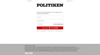 
                            6. Log ind med Medielogin - Politiken