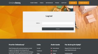 
                            1. Log ind - Online booking med Onlinebooq. Webbaseret tidsbestilling.