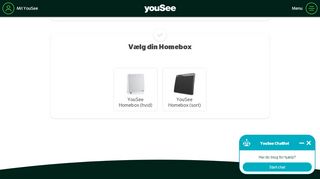 
                            1. Log ind på din homebox - YouSee Kundeservice