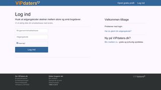 
                            1. Log ind på VIPdaters.dk