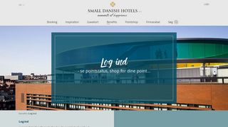 
                            3. Log ind - Small Danish Hotels