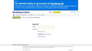 
                            13. Log ind - Studieportalen.dk