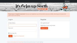 
                            11. Log In/Register - – Booking - It's Grim Up North Running