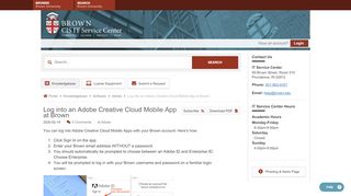 
                            7. Log into an Adobe Creative Cloud Mobile App at Brown ...