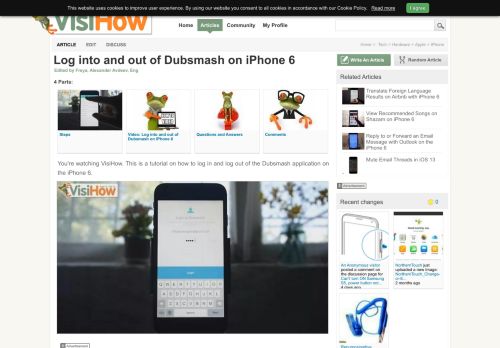 
                            9. Log into and out of Dubsmash on iPhone 6 - VisiHow