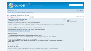 
                            5. Log into Centos GUI (gnome) as root - CentOS