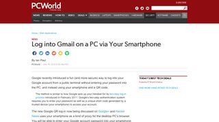 
                            12. Log into Gmail on a PC via Your Smartphone | PCWorld