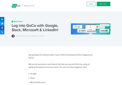 
                            13. Log into GoCo with Google, Slack, Microsoft & LinkedIn! - GoCo.io