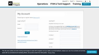 
                            2. Log into My KT - Kepner-Tregoe