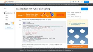 
                            12. Log into steam with Python 3 not working - Stack Overflow