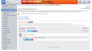 
                            4. Log into the Employee Web Portal - Tigerpaw Software