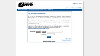 
                            8. Log into the Learning Zone