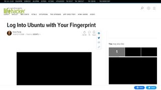 
                            6. Log Into Ubuntu with Your Fingerprint - Lifehacker