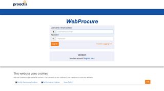 
                            11. Log into WebProcure