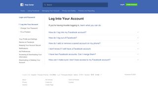 
                            5. Log Into Your Account | Facebook Help Center | Facebook