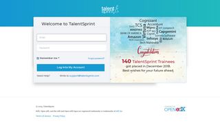 
                            1. Log into your account | TalentSprint