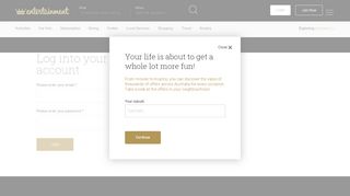 
                            3. Log into your member account - Entertainment Book
