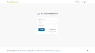 
                            4. log into your Parcel Motel account
