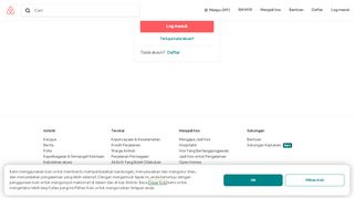 
                            1. Log Masuk / Daftar dengan Airbnb