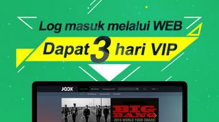 
                            3. Log Masuk JOOX Web