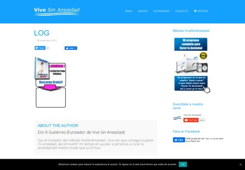 
                            5. LOG - Método Vive Sin Ansiedad - ViveSinAnsiedad.com