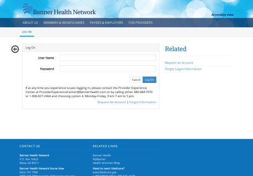 
                            12. Log On - Banner Health Network