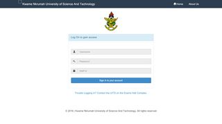 
                            1. Log On | KNUST Staff Portal - knust apps portal