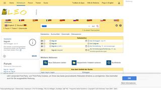 
                            12. log-on - LEO: Übersetzung im Englisch ⇔ Deutsch Wörterbuch