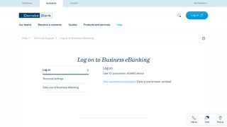 
                            12. Log on to Business eBanking - Danske Bank
