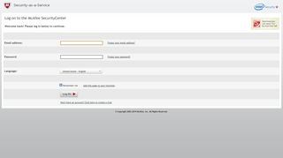 
                            6. Log on to the McAfee SecurityCenter - McAfee ASAP