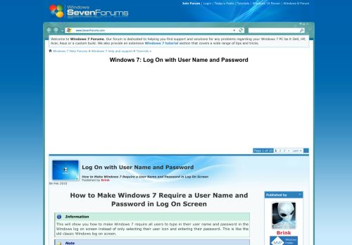 
                            1. Log On with User Name and Password - Windows 7 Help Forums