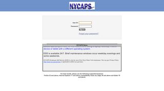 
                            6. Log onto Employee Self-Service (ESS) - nycaps ess - NYC.gov