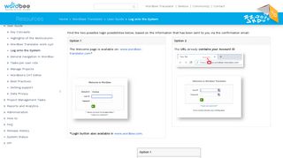 
                            3. Log onto the System - Wordbee - Wordbee Translator