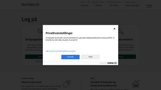 
                            2. Log på - Domea.dk