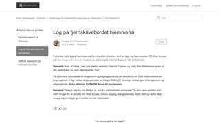 
                            3. Log på fjernskrivebordet hjemmefra – Køge Handelsskole - Helpdesk